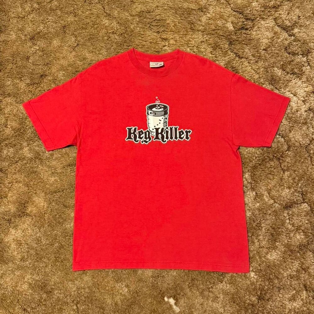 Vintage Steve & Barry’s University Sportswear Keg Killer T-Shirt Red XLarge